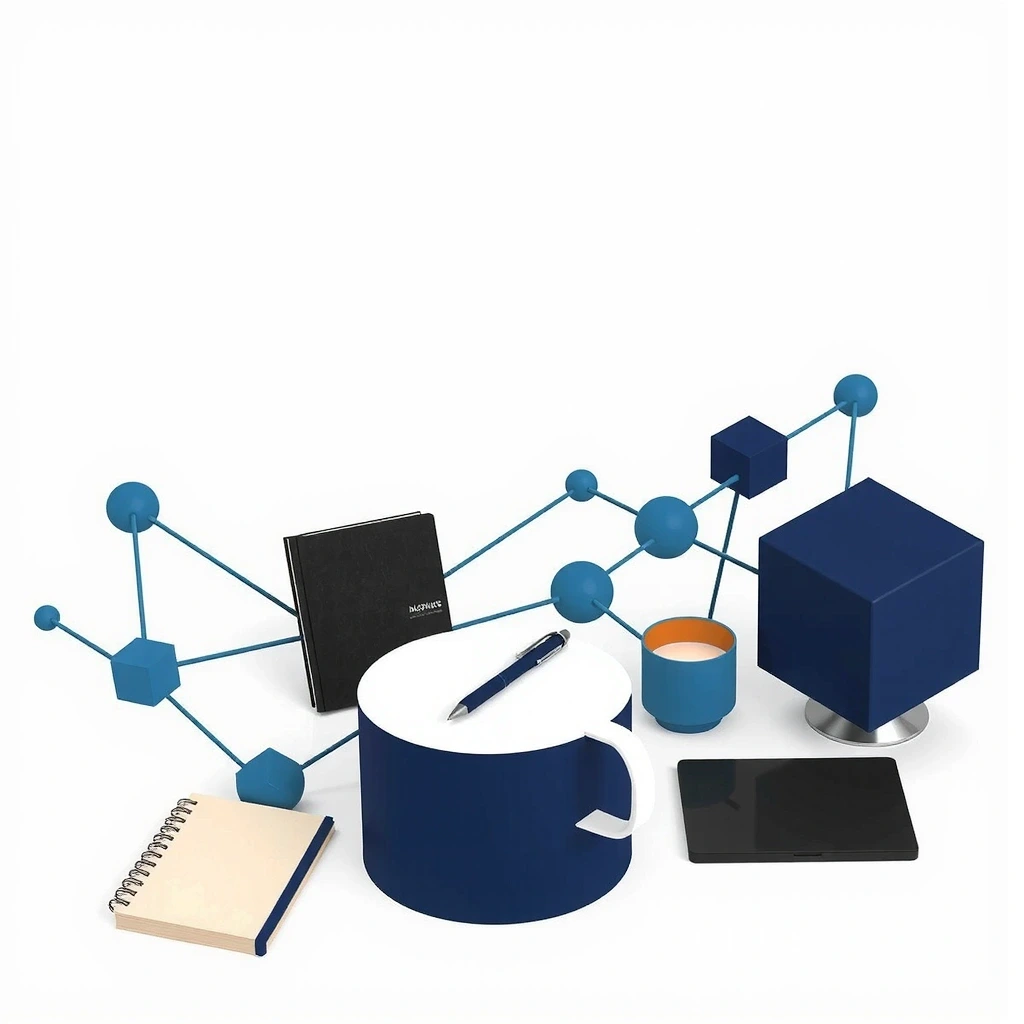 Abstrakcyjna ilustracja sieci neuronowej symbolizującej mózg